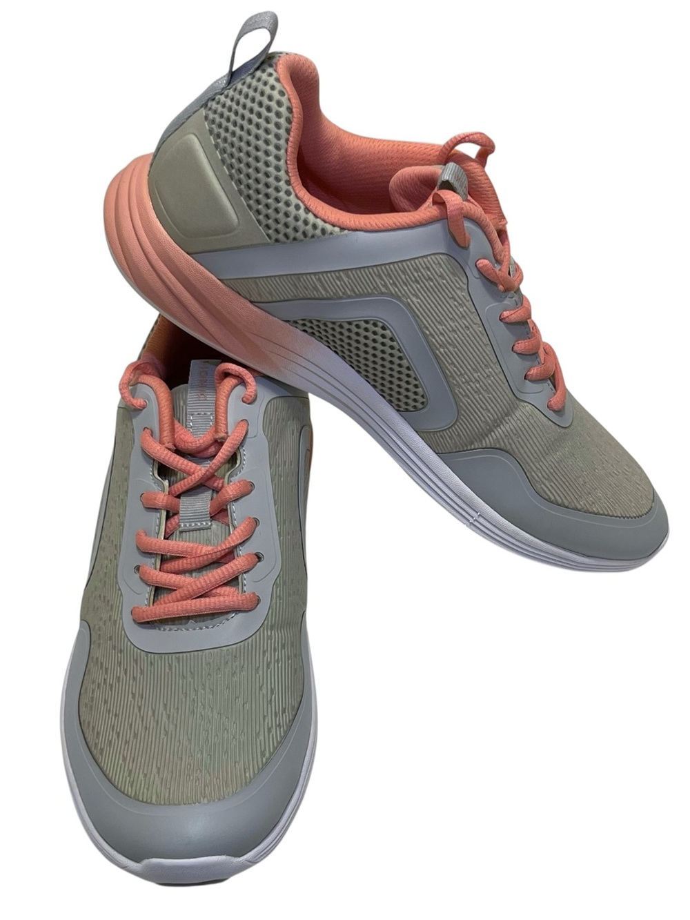 NWOT Vionic Jojo ombre  Women's Size 9.5 US Sneakers Textiles Grey Peac Lace Up - Picture 2 of 11